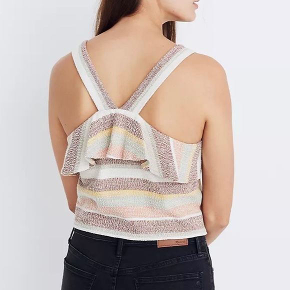 Madewell Texture & Thread Ruffle Tank Top - Picture 10 of 10